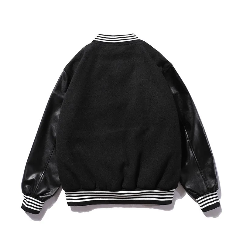Alaska Varsity Jacket Stitching Embroidered Baseball Uniform Coat for Men