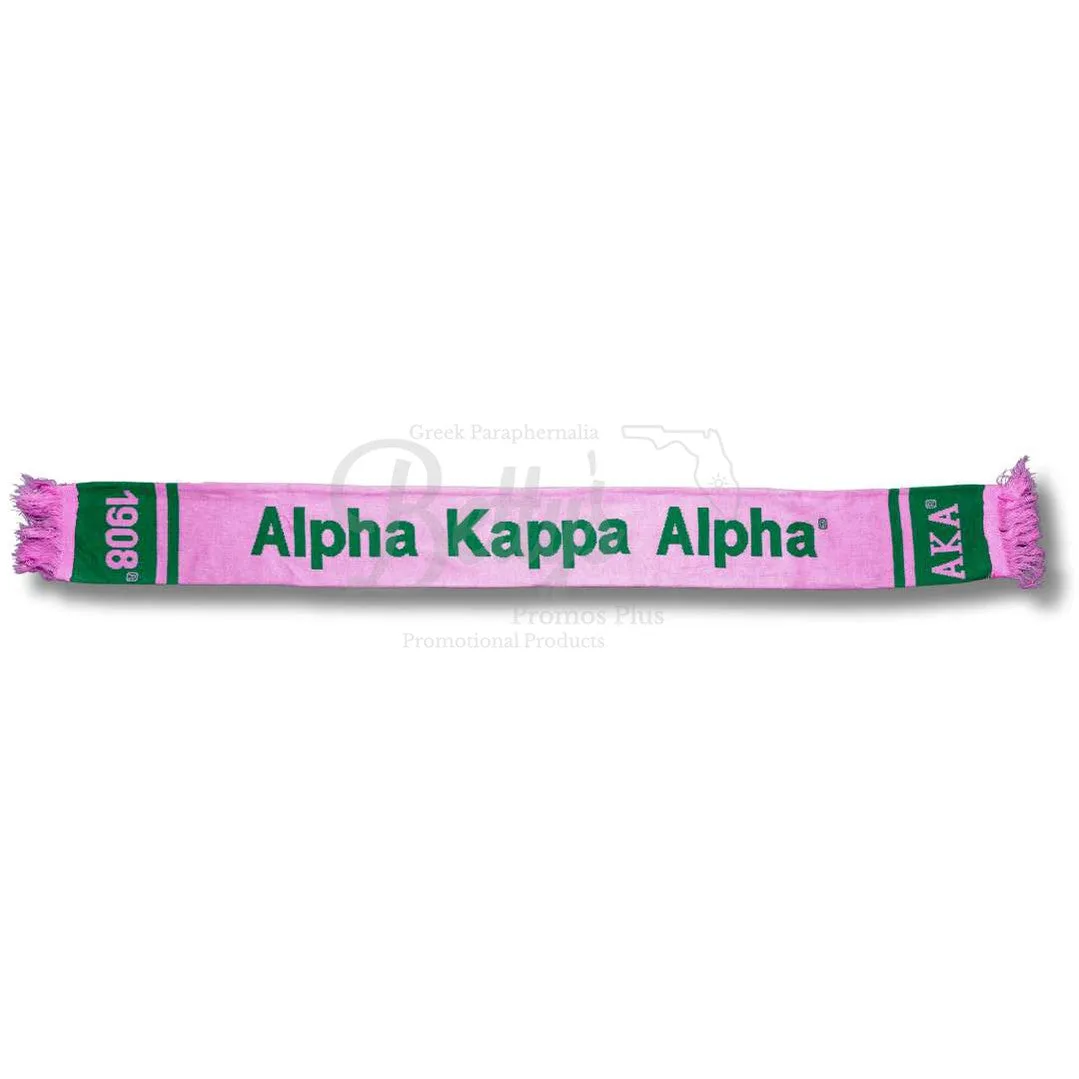 Alpha Kappa Alpha AKA Sorority Knit Scarf