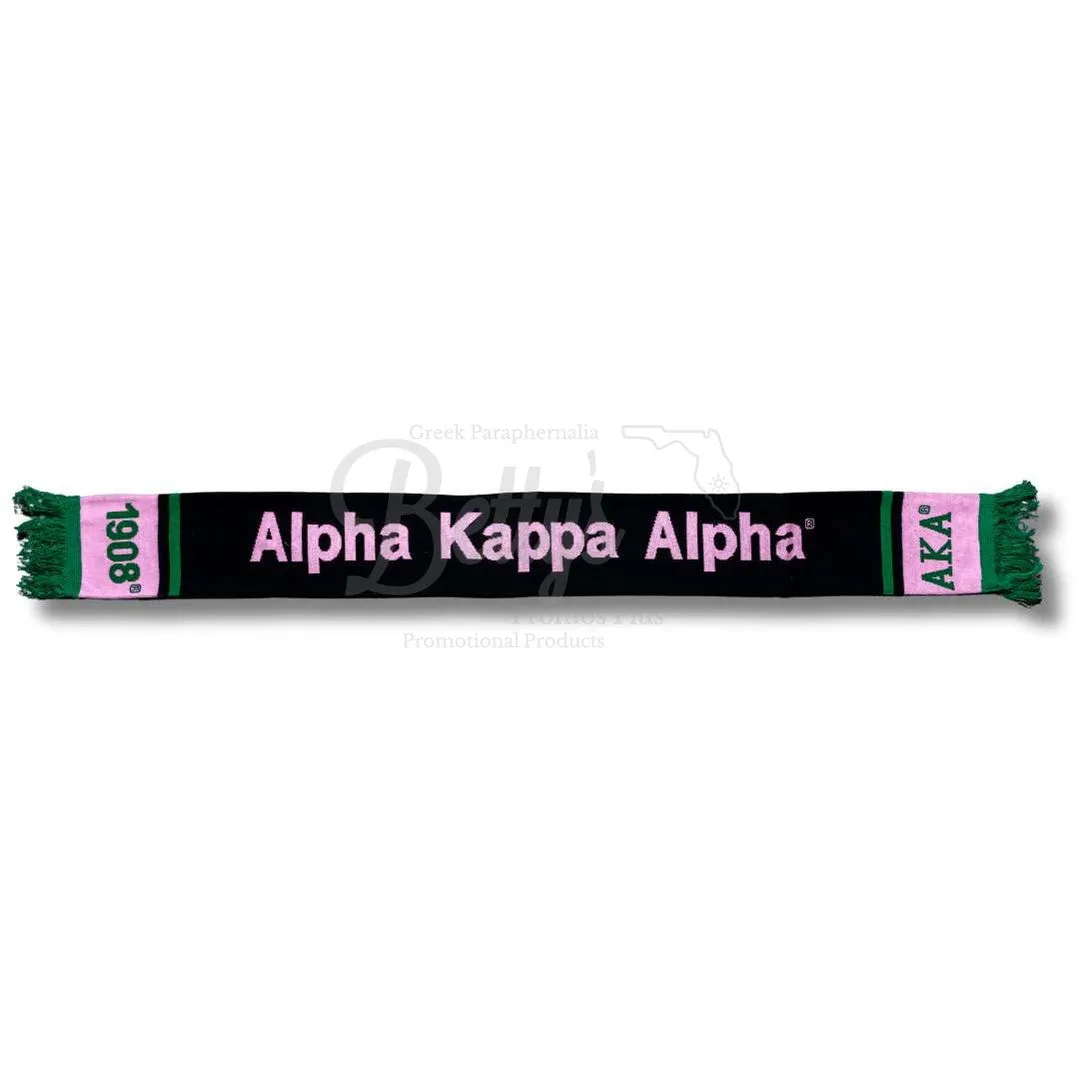 Alpha Kappa Alpha AKA Sorority Knit Scarf