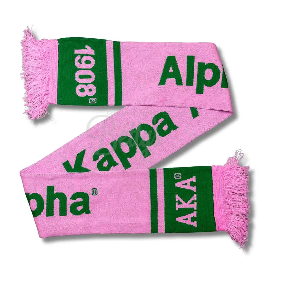 Alpha Kappa Alpha AKA Sorority Knit Scarf