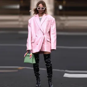 Autumn Sequin Pink Blazer