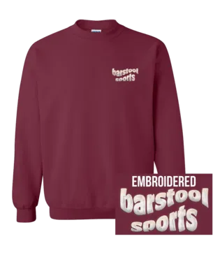 Barstool Sports Wavy Embroidered Crewneck