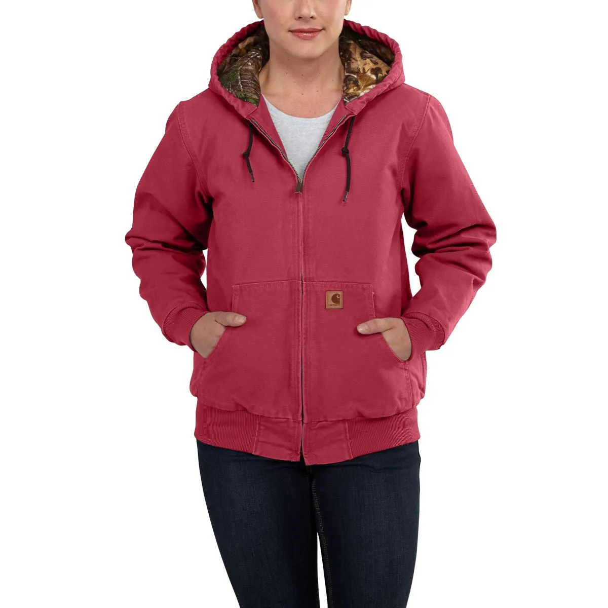 Carhartt Women's Crab Apple Sandstone Active Jacket Camo Lined