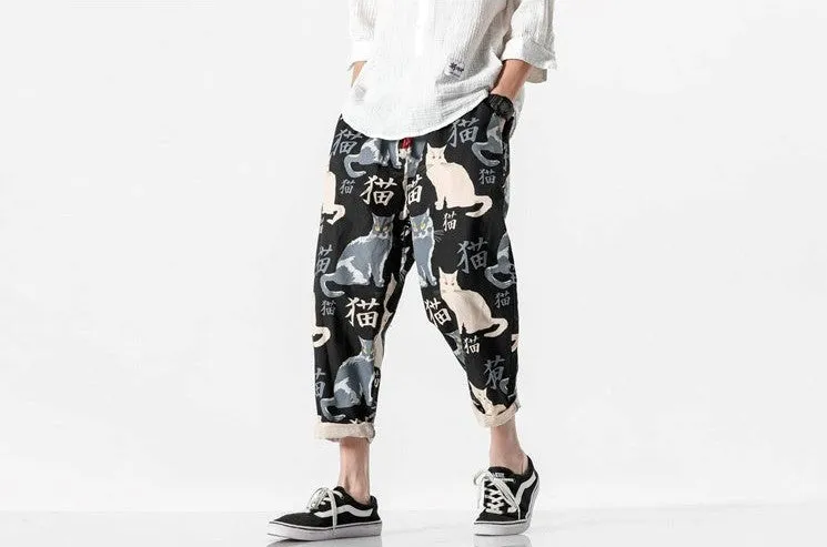 Cat Harem Pants Japanese Style
