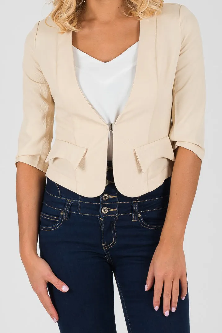Cutie Cream 3/4 Sleeve Jacket