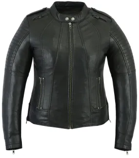 Daniel Smart Women's Updated Biker Style Jacket
