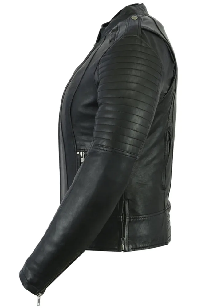 Daniel Smart Women's Updated Biker Style Jacket