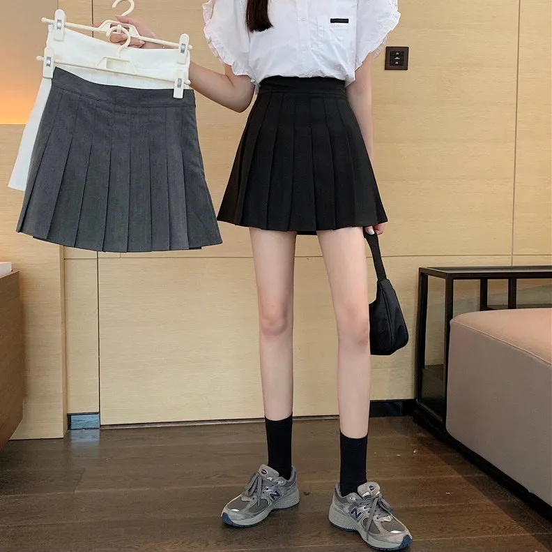 Designer High Rise Pleated Skirt