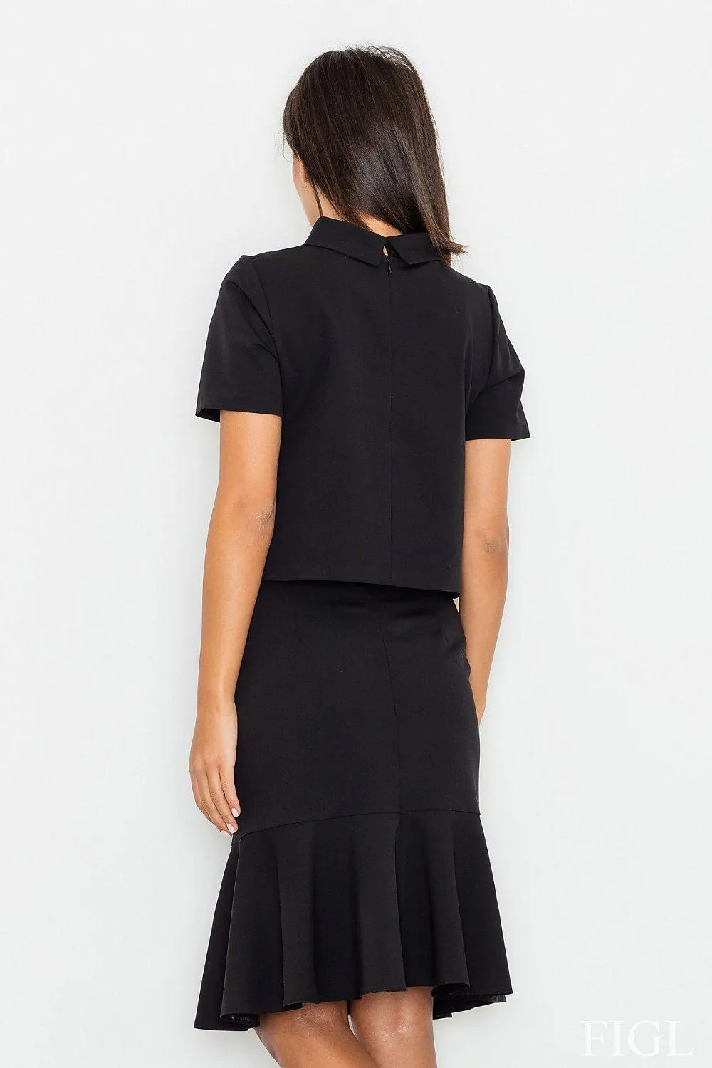 Elegant Layered Turtleneck Blouse with Zipper: Effortless Style