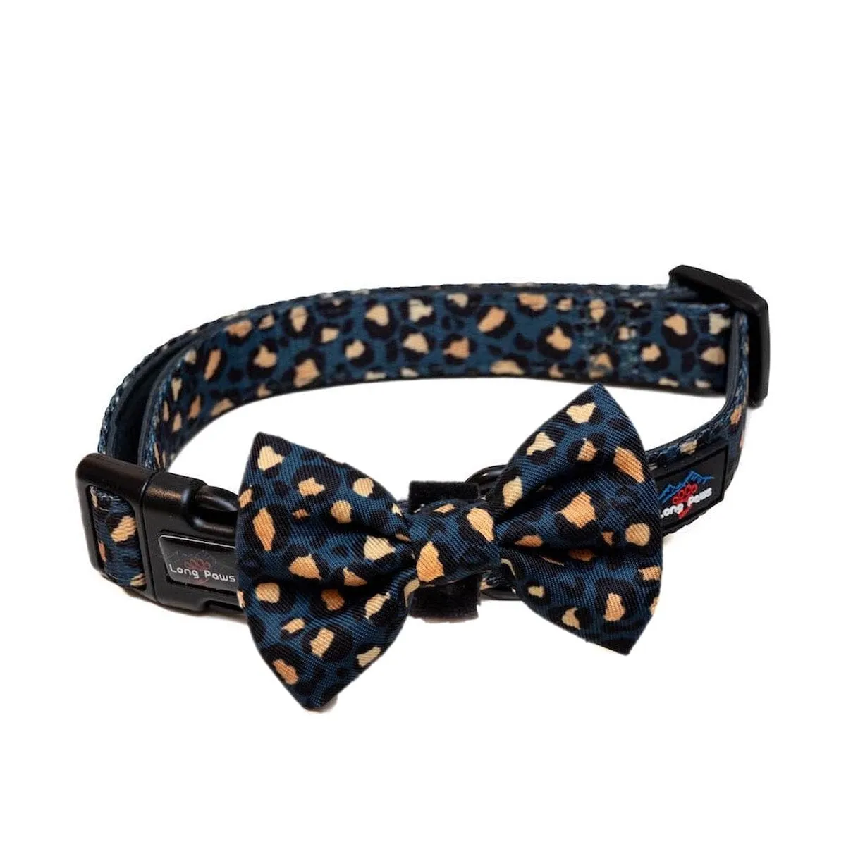 Funk the Dog Collar & Bowtie Set | Leopard Green & Gold