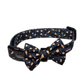 Funk the Dog Collar & Bowtie Set | Leopard Green & Gold