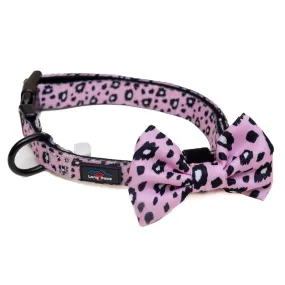 Funk the Dog Collar & Bowtie Set | Pink Leopard