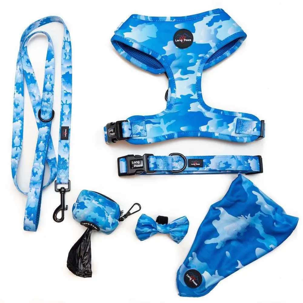 Funk The Dog Padded Dog Collar | Blue Camo