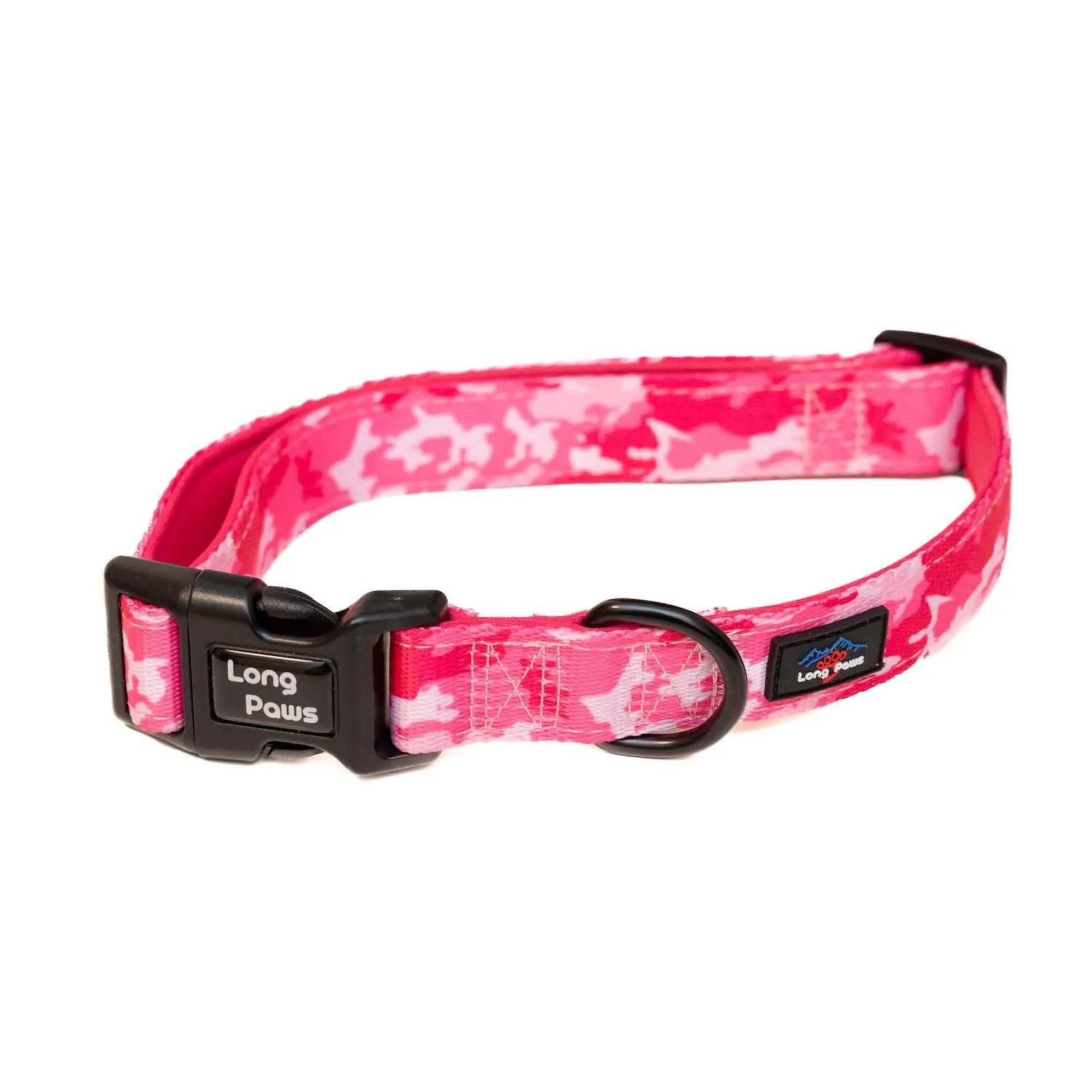 Funk The Dog Padded Dog Collar | Pink Camo
