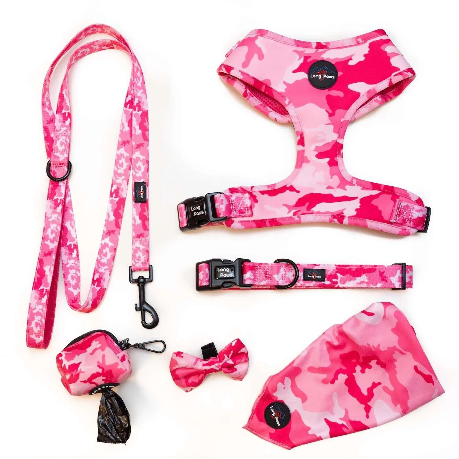 Funk The Dog Padded Dog Collar | Pink Camo