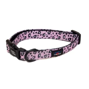 Funk The Dog Padded Dog Collar | Pink Leopard