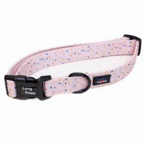Funk The Dog Padded Dog Collar | Terrazo Pink