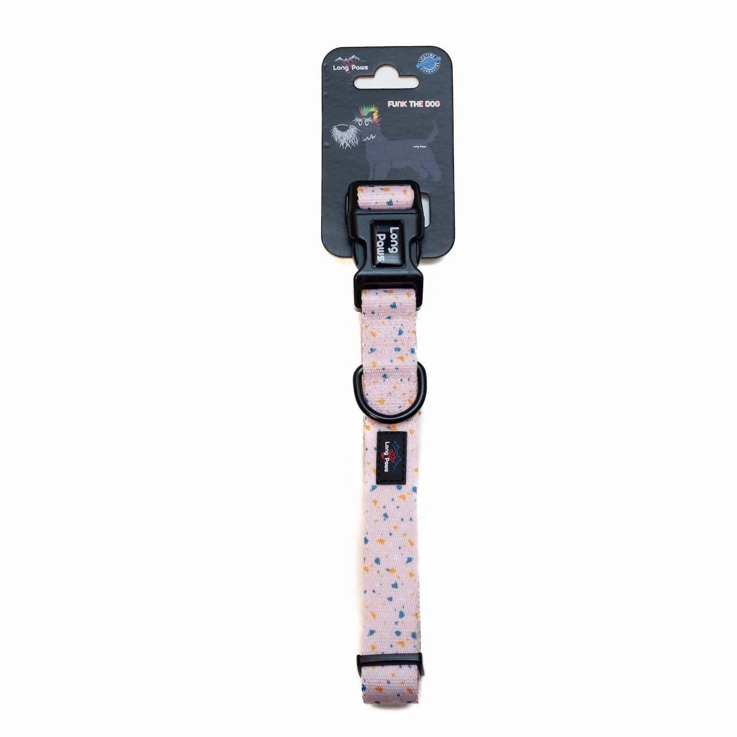 Funk The Dog Padded Dog Collar | Terrazo Pink