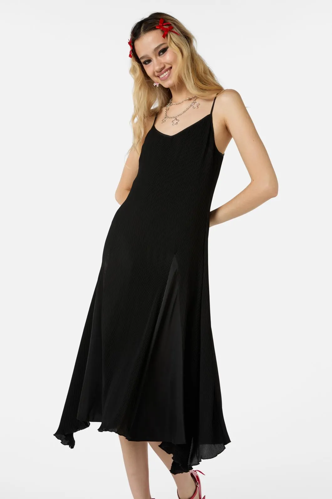 Godet Organza Dress