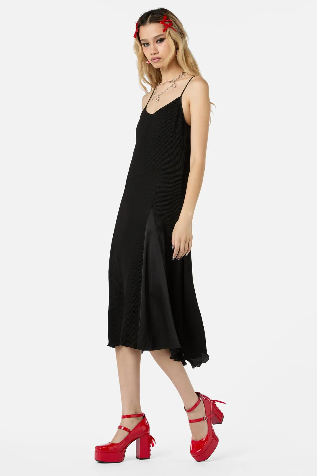Godet Organza Dress