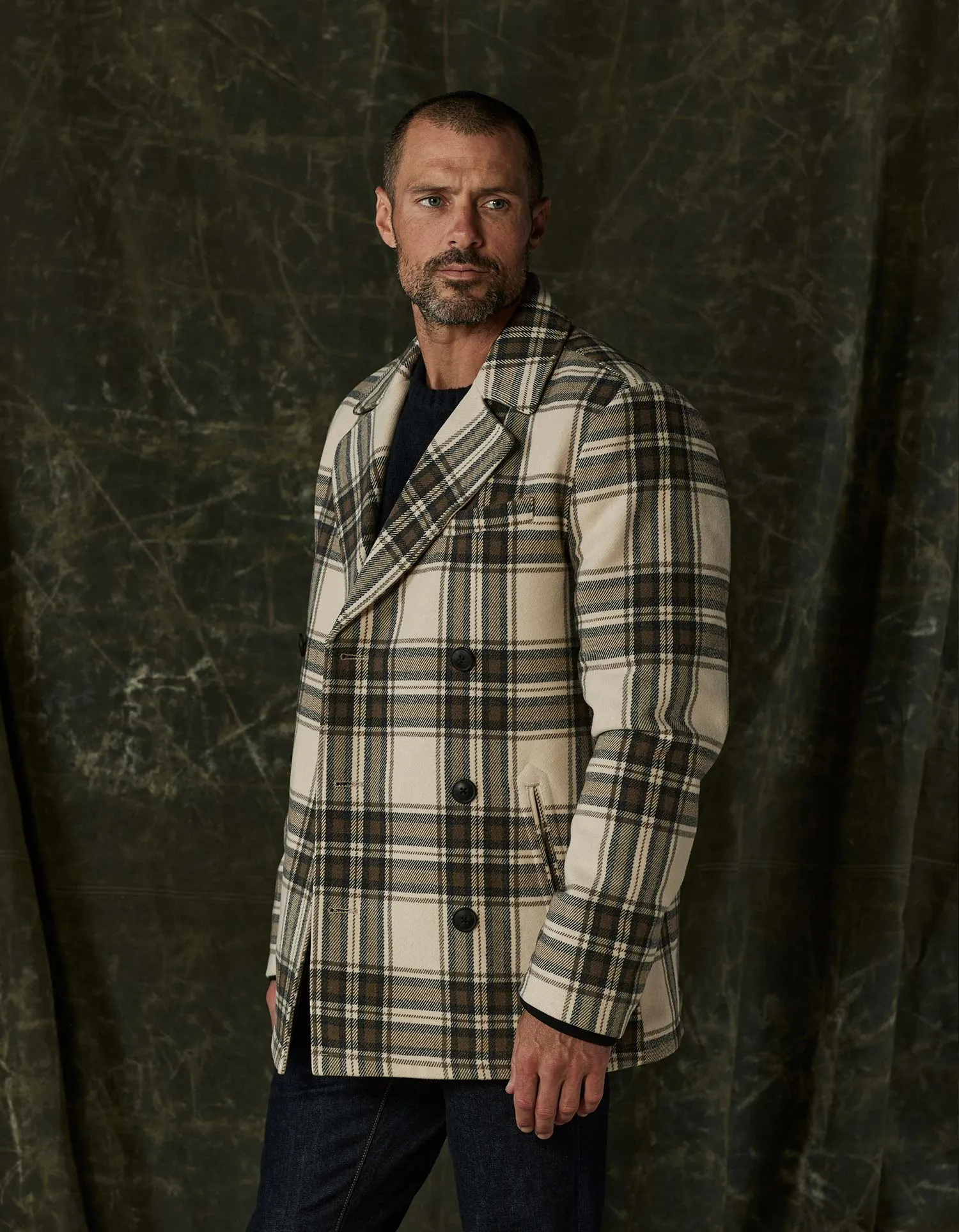 Lan Jacket in Brown Plaid