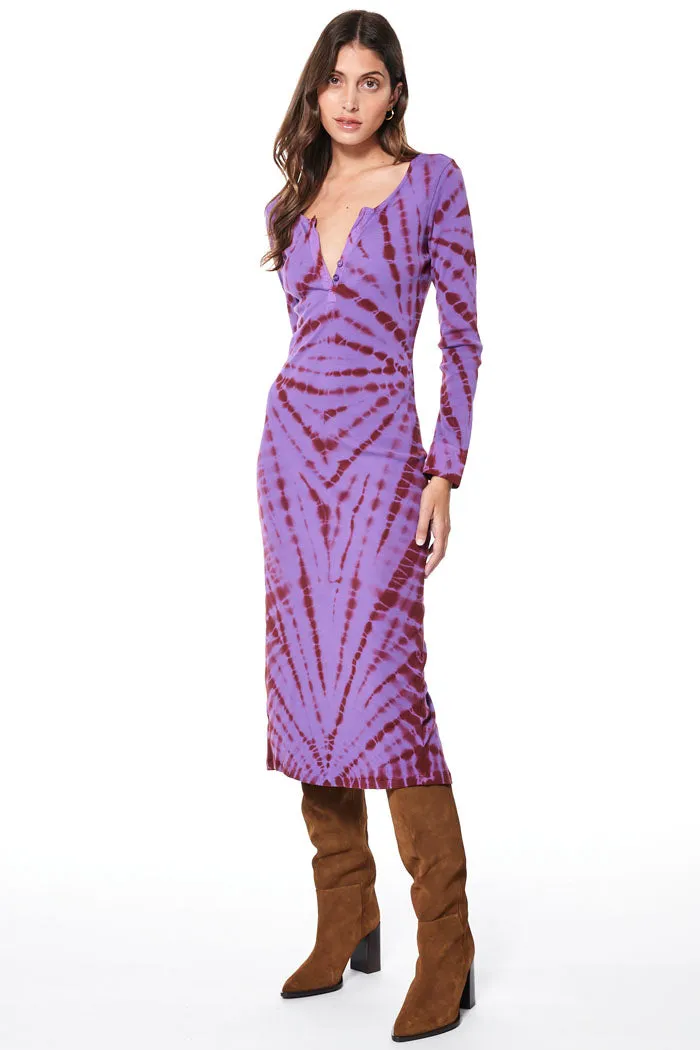 Leo Dress // Purple Sapphire Tigers Eye Wash ~ NO RETURN