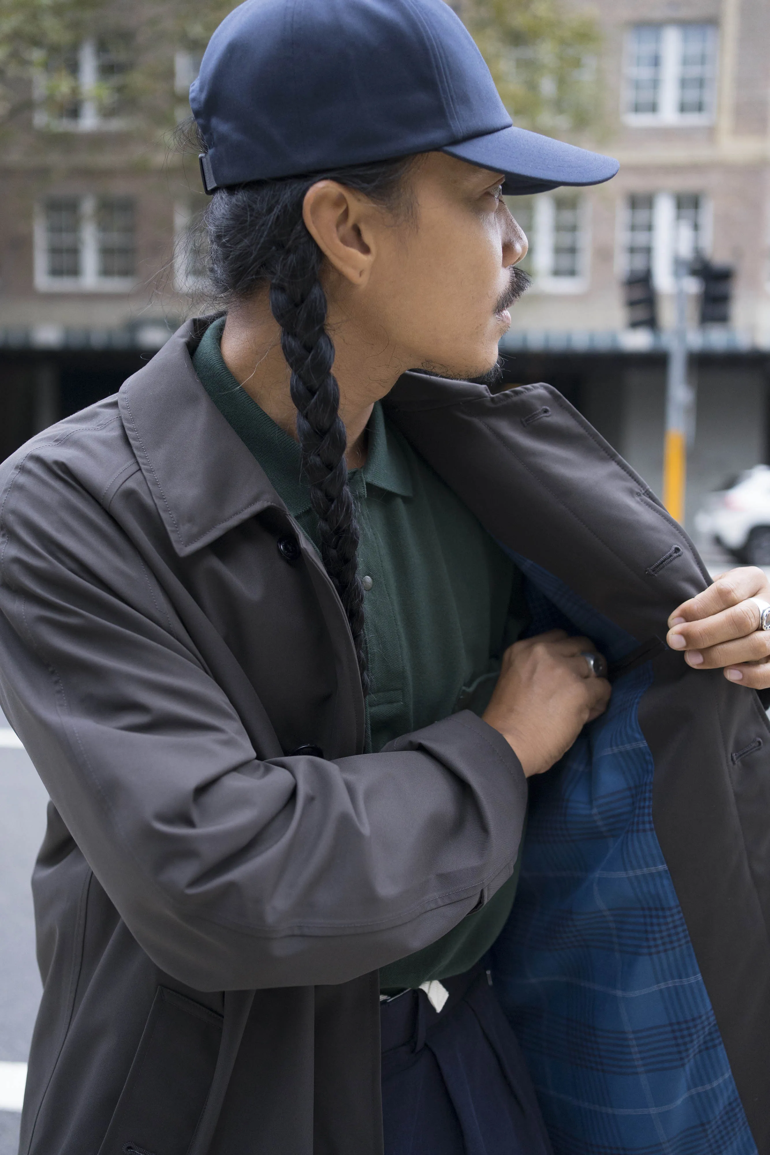 Nanamica 2L GORE-TEX Soutien Collar Coat Charcoal