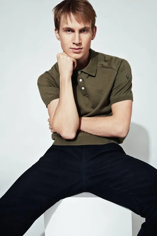 Nobel Cotton Polo - Deep Lichen Green