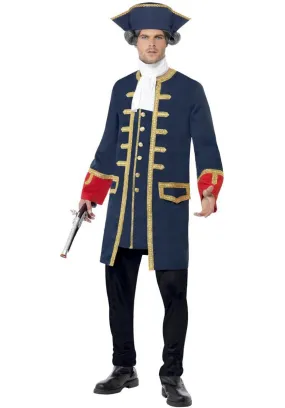 Pirate Commander Costume, Blue