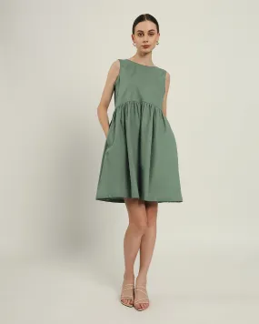 The Chania Mint Cotton Dress