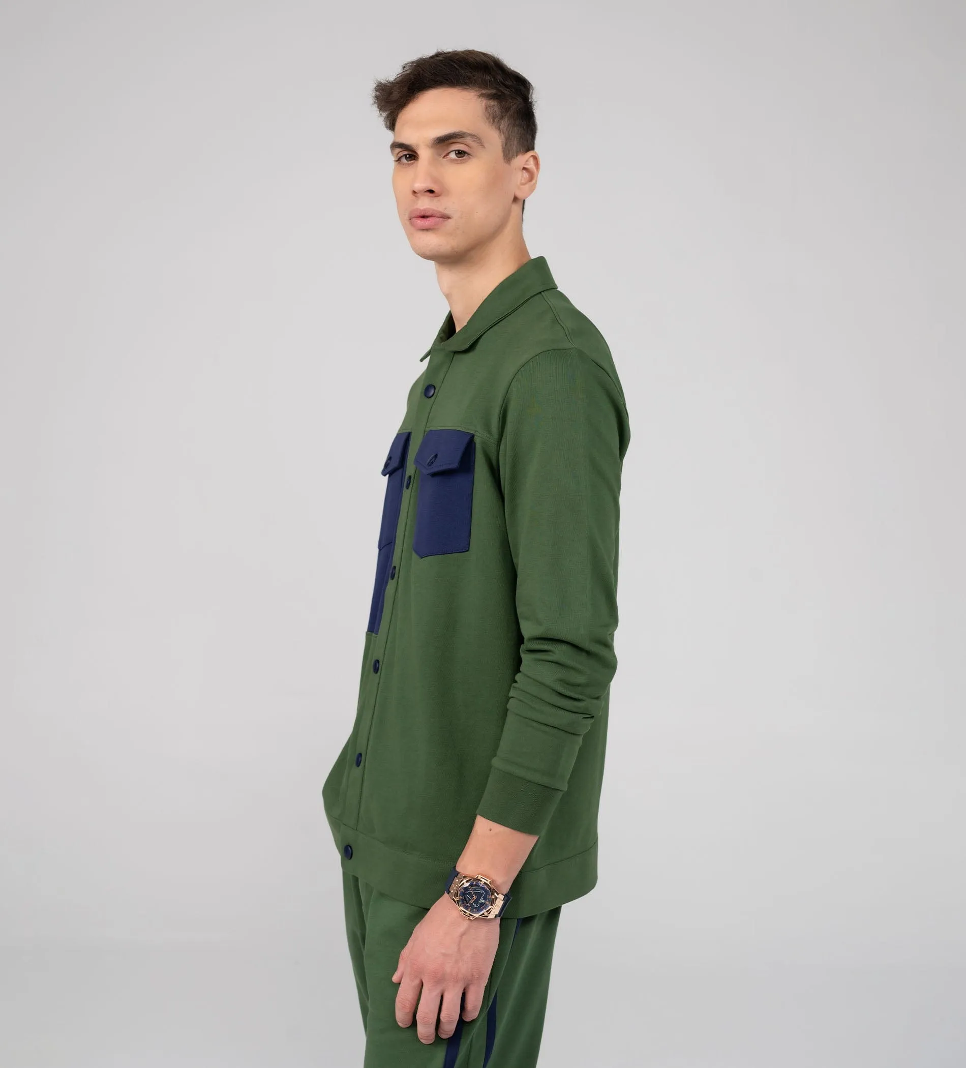versatile olive shacket
