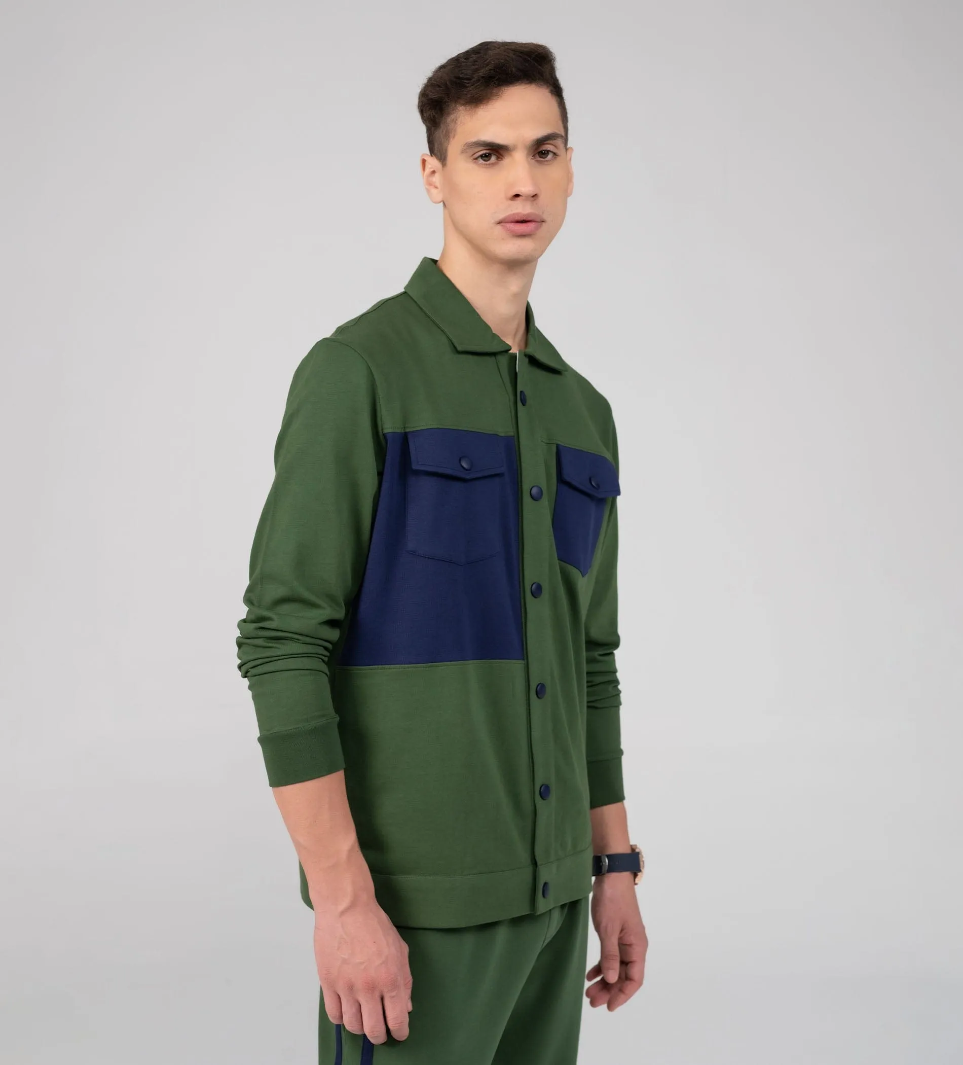 versatile olive shacket