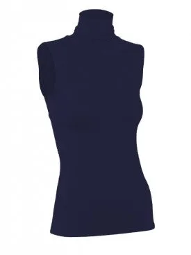 WOMENS MODAL SLEEVELESS TURTLENECK SHELL