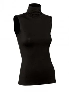 WOMENS MODAL SLEEVELESS TURTLENECK SHELL
