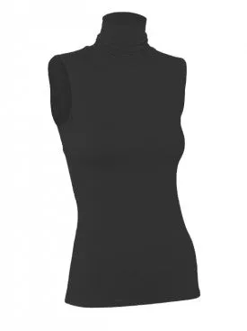 WOMENS MODAL SLEEVELESS TURTLENECK SHELL