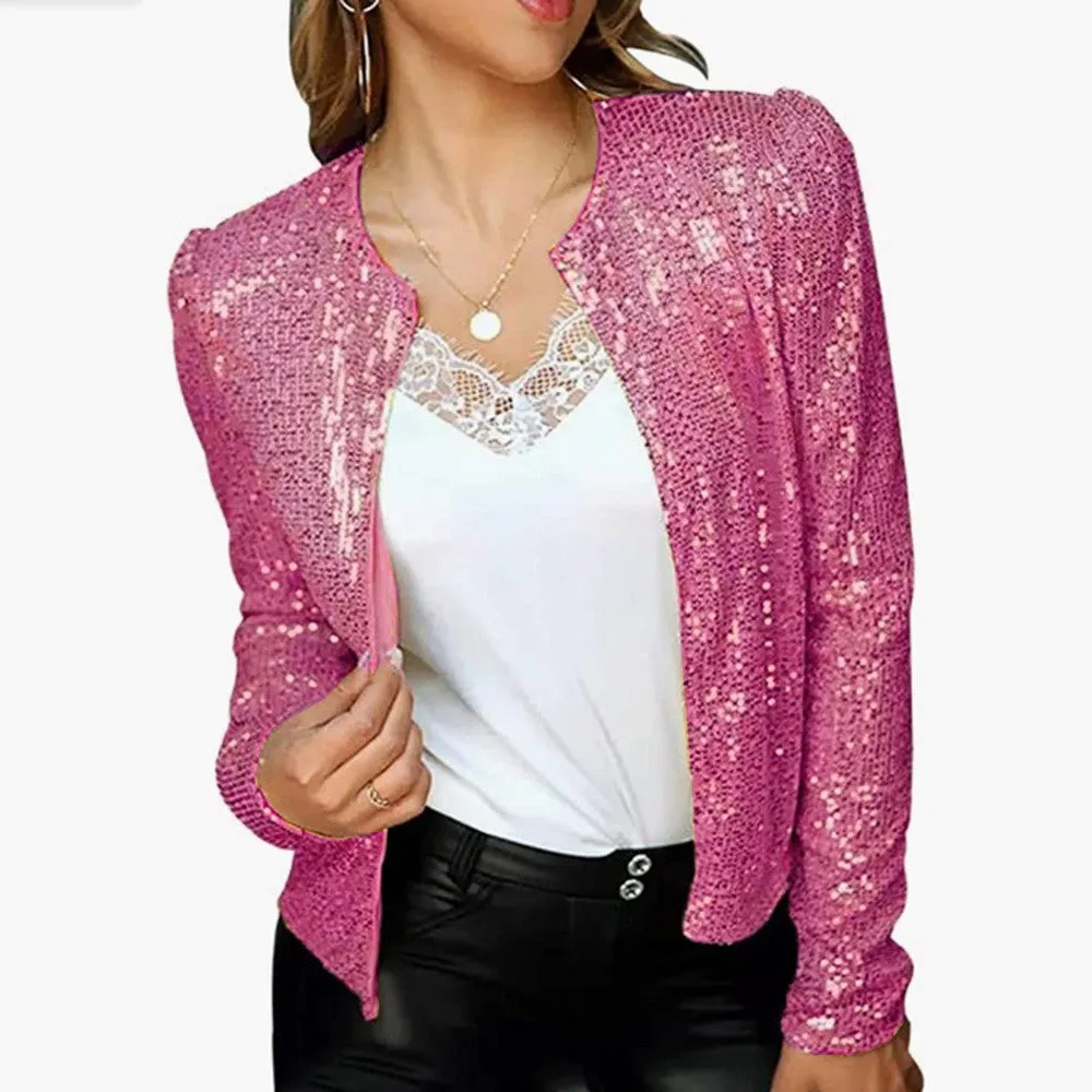 Women's Pretty Spring Fashion Sequined Casual Clothing