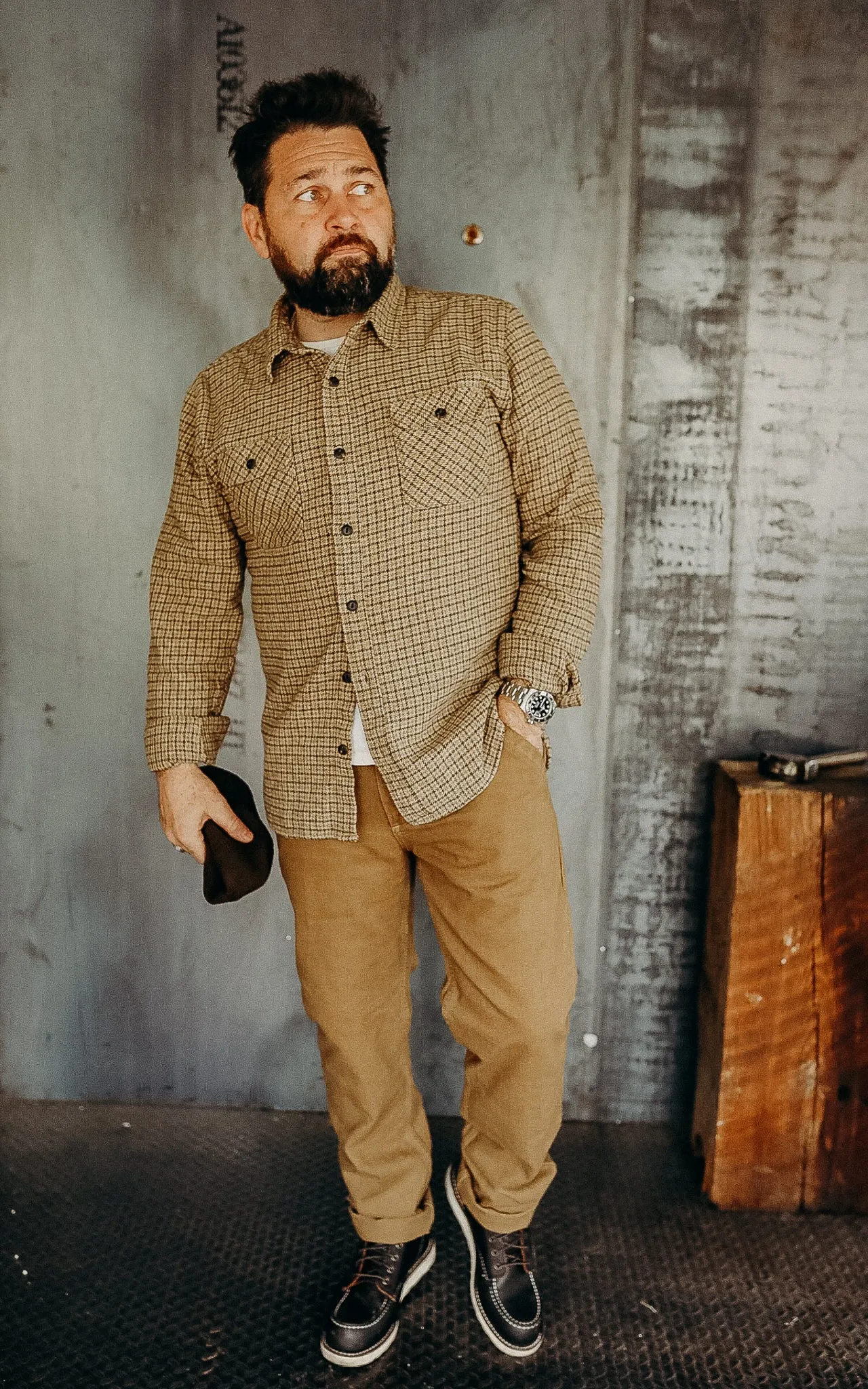 Workers Chino Slim Fit 14oz Slub-Tan