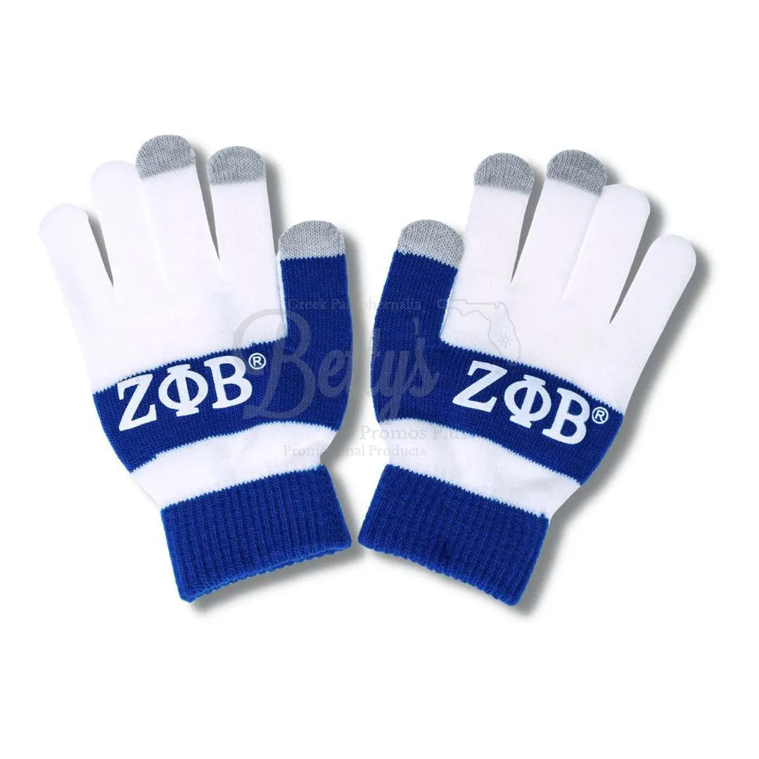 Zeta Phi Beta ΖΦΒ Knit Touch Screen Gloves